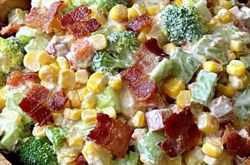 Delectable Bacon Ranch Chopped Salad with fresh ingredients and crispy bacon