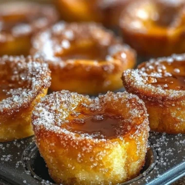 Cinnamon Sugar French Toast Muffins in a baking dish