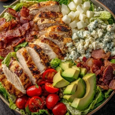 Savory BLT Chicken Salad with crispy bacon, lettuce, and chicken