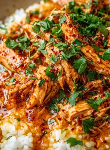 Crockpot Cajun Butter Chicken in a creamy bowl ready to serve