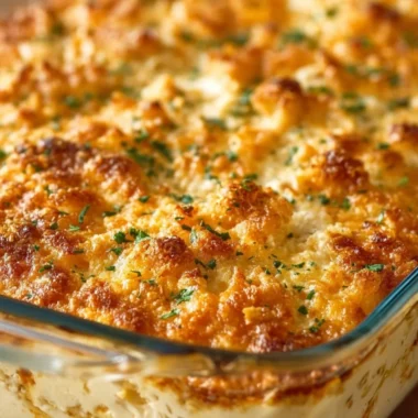 Delicious 5-Ingredient Casserole inspired by Dolly Parton, ready to serve.