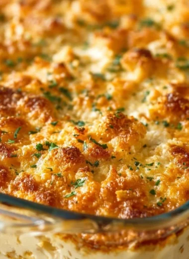 Delicious 5-Ingredient Casserole inspired by Dolly Parton, ready to serve.