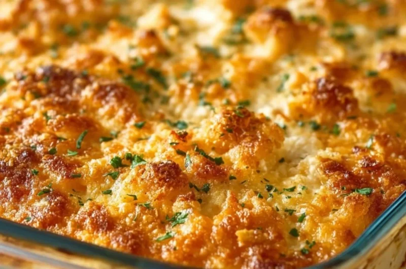 Delicious 5-Ingredient Casserole inspired by Dolly Parton, ready to serve.