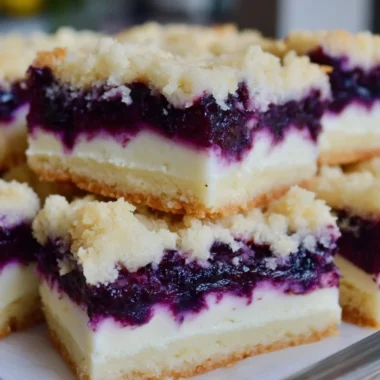 Lemon blueberry shortbread bars with a crunchy crust and fresh blueberries