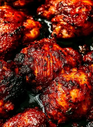 Juicy oven baked boneless skinless chicken thighs cooked to perfection