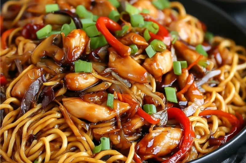 Delicious Chicken Chow Mein with flavorful ultimate chow mein sauce