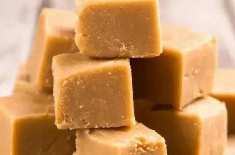 Delicious easy peanut butter fudge made with creamy peanut butter and cocoa.