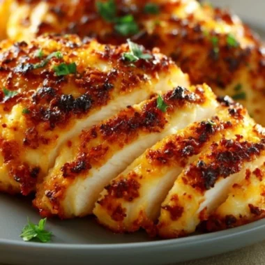 Melt in your mouth chicken breast with herbs and spices, cooked to perfection.