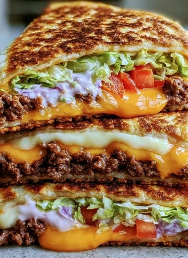 Delicious Keto Crunchwraps made with low-carb ingredients for a guilt-free meal