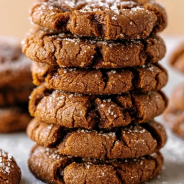 Delicious homemade super soft molasses cookies on a baking sheet